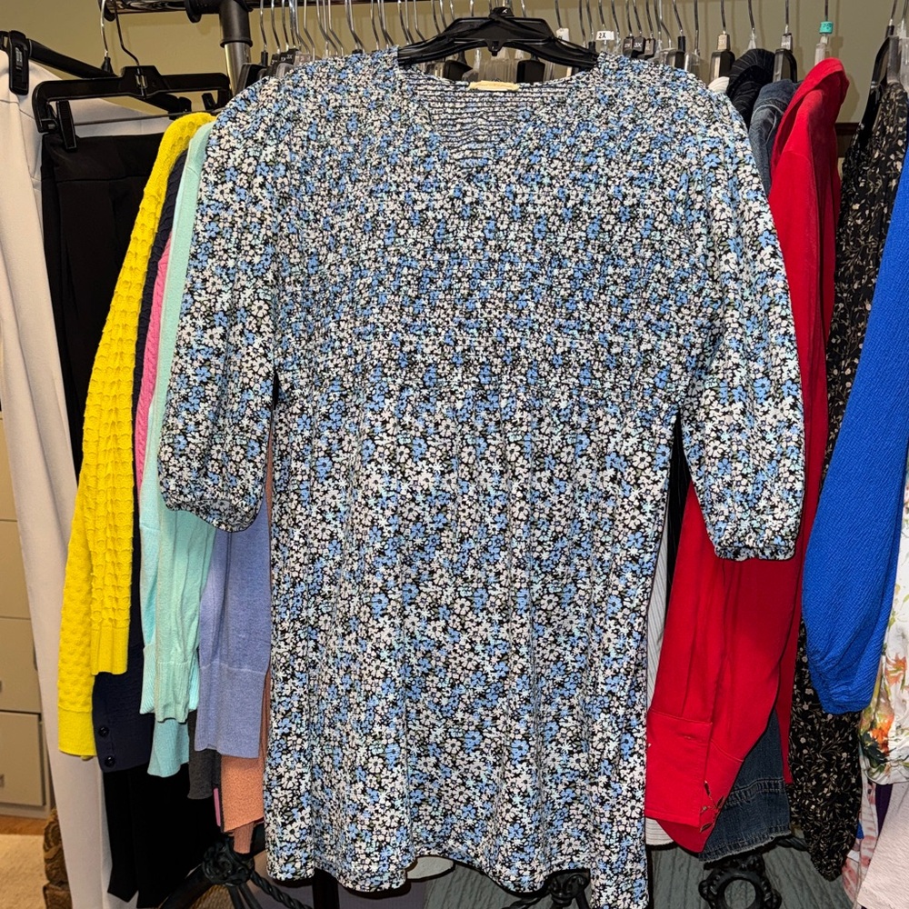 Magnolia Blue and White Floral Tunic